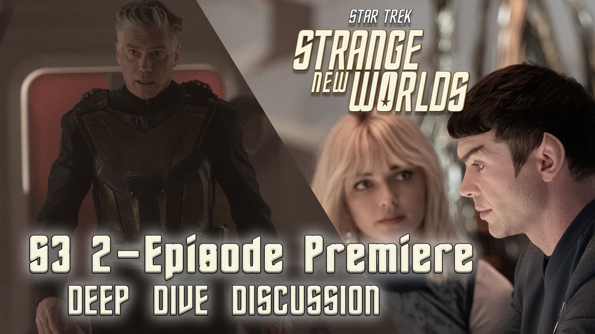 TXTrek's tweet image. Happy Friday! Tonight we will be LIVE with a Deep Dive Discussion on the #StarTrek #StrangeNewWorlds 2 episode S3 premiere! Join @valis, Taylor, and myself @ 7PM CDT when we break down and discuss both "Hegemony, Part II" and "Wedding Bell Blues"
youtube.com/watch?v=lywlOw…
🖖🖖