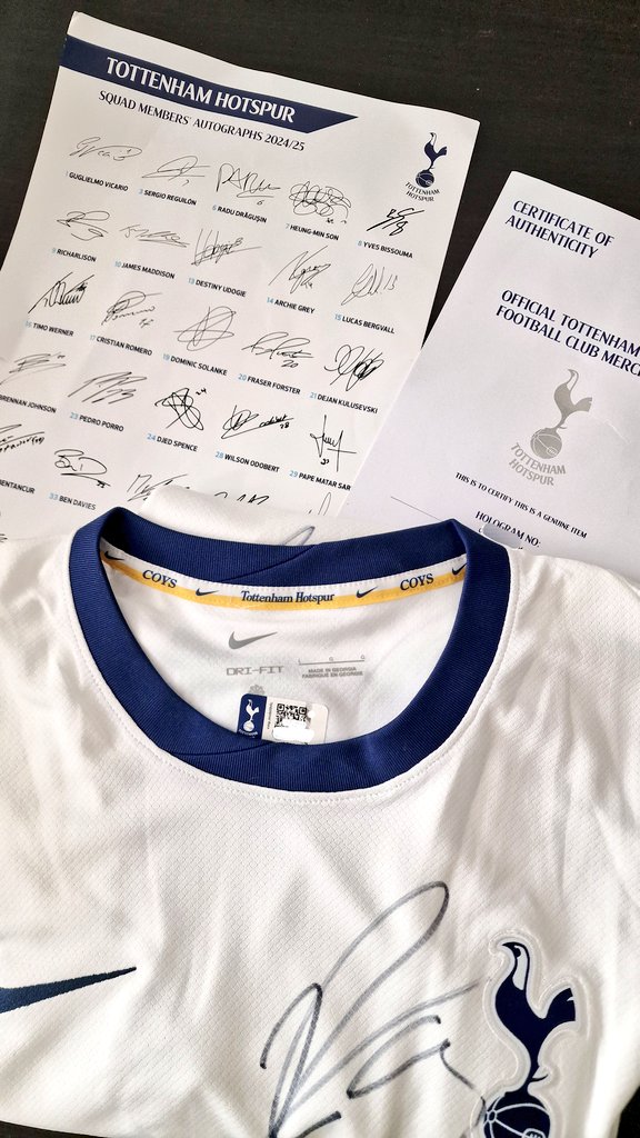 ka' (@katiakgiglio) on Twitter photo Last prize for the last 24/25 leaderboard podium in #Socios app ( 2nd place) has just arrived and its stunning π€©. It's a beautiful <a href="/SpursOfficial/">Tottenham Hotspur</a> #TottenhamHotspur signed shirt.
I am going to miss those <a href="/socios/">Socios.com</a> leaderboards, with predictions, check in, polls. π₯²
Thanks <a href="/socios/">Socios.com</a> Last prize for the last 24/25 leaderboard podium in #Socios app ( 2nd place) has just arrived and its stunning π€©. It's a beautiful <a href="/SpursOfficial/">Tottenham Hotspur</a> #TottenhamHotspur signed shirt.
I am going to miss those <a href="/socios/">Socios.com</a> leaderboards, with predictions, check in, polls. π₯²
Thanks <a href="/socios/">Socios.com</a>