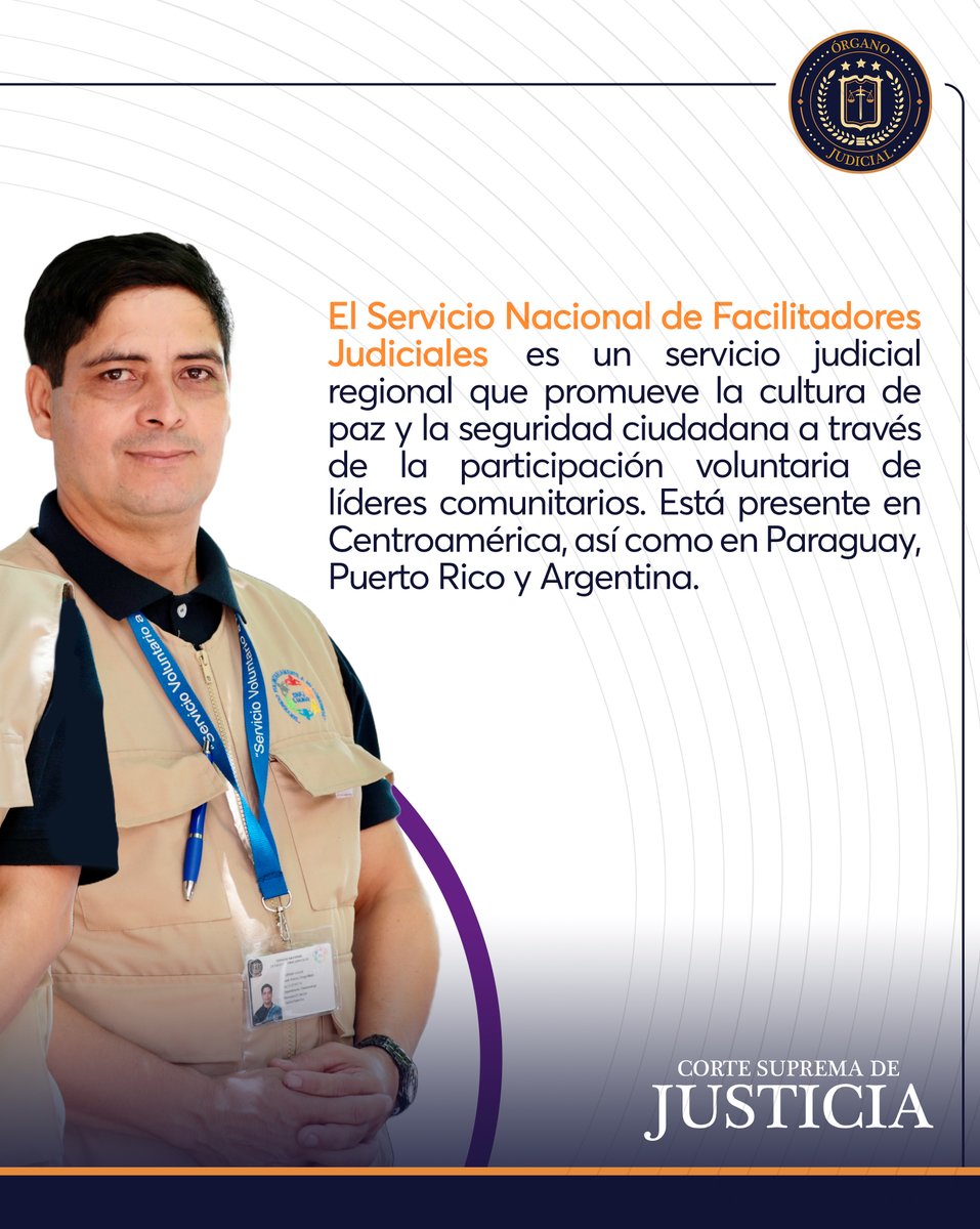 El Servicio Nacional de Facilitadores Judiciales promueve la paz y el acceso a la justicia a través de líderes comunitarios comprometidos con la equidad y el cambio social.