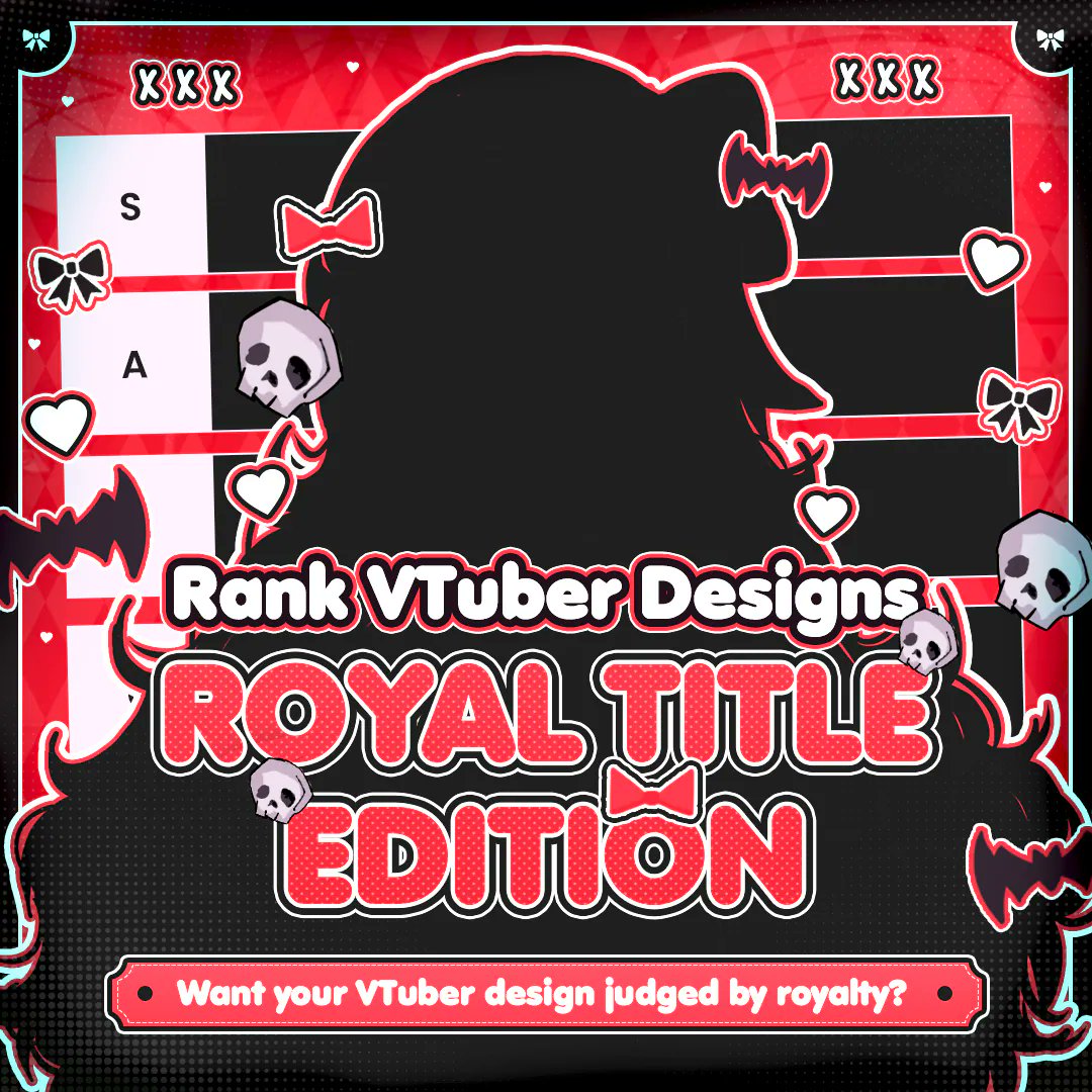 remiritte's tweet image. 👑 Gremmis, gather 'round~
It’s time for a Royal RANKING 💋
Submit your VTuber design and I’ll place you where you truly belong:
S-tier royalty… or court jester material. 🎀💀
Note: dont worry Remi will complement everyone
#RoyalTitleEdition #Vtuber #VtuberEN