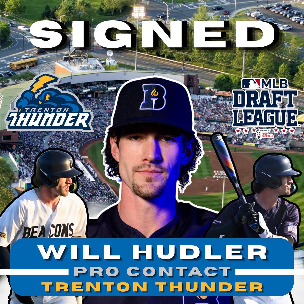 BvwBaseball31's tweet image. Congratulations to BV West Alumni, Will Hudler (‘20) on signing a pro contract with the Trenton Thunder! Keep living the dream Hud! @whudler20