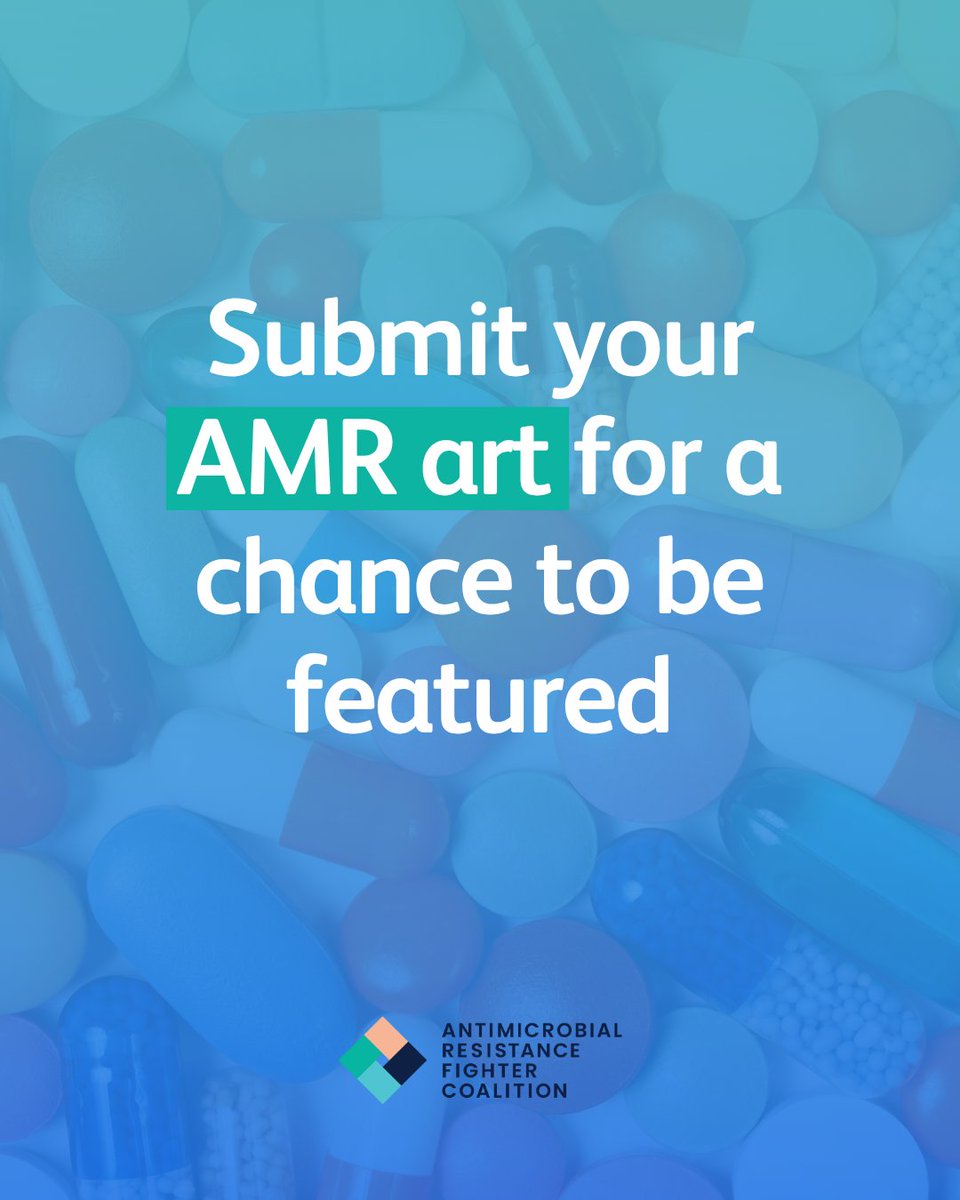 AMResistance's tweet image. Unleash your creativity and join our AMR in the Arts: 2025 Summer Series!
Whether it's a painting, poem, or agar art, your unique perspective can help raise awareness about #AMR.
Fill out the form for a chance to be one of the select few to be featured: forms.gle/FmNMUuuDiMXzK5…