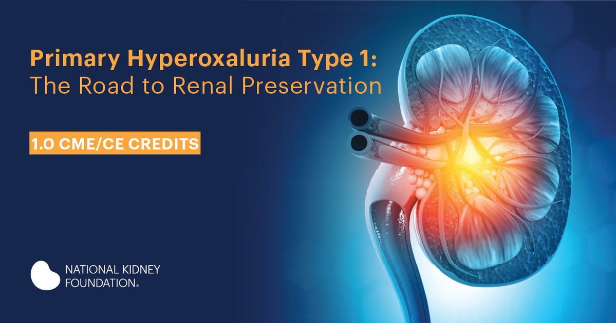 NKF_NephPros's tweet image. 🎓 New CME/CE opportunity!
More info: bit.ly/3ZtQ4DF
Explore how Primary Hyperoxaluria Type 1 (PH1) is diagnosed—delving into the key genetic mutations, their frequency, and the underlying pathophysiology driving this rare disorder.