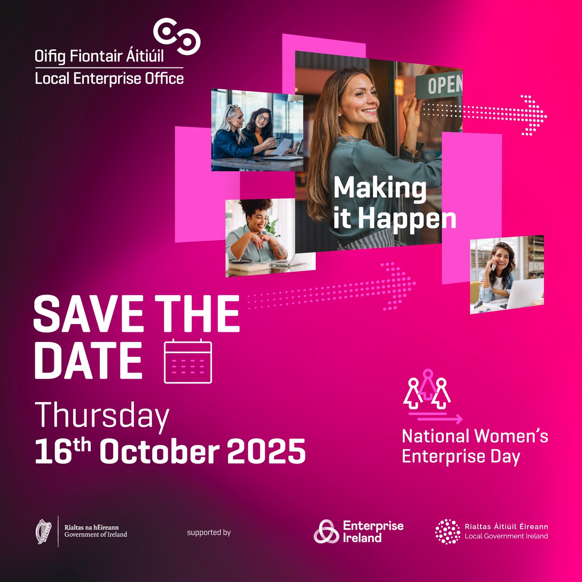 🌟🚀 Save the date for the biggest celebration of Women in Business of the year!

National Women's Enterprise Day takes place on Thursday October 16th this year! 👀 Keep your eyes peeled to see what we have in store! 

#nwed #MakingItHappen