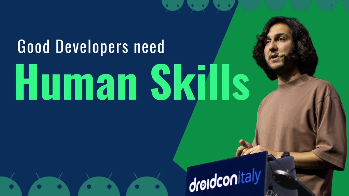 Droidconit's tweet image. 💬 Great apps are built by great teams. And great teams start with human skills.
🟢🎥 Watch now: “The Humans Among Us: Why Every Developer Needs Human Skills”
🔗 youtu.be/zTfH8CMRUXE 👈🏻
and learn how to:
• Build stronger teams with self-awareness and empathy
• Improve…