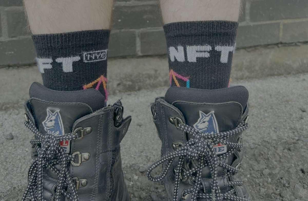 Anyone else still rock their <a href="/NFT_NYC/">NFT.NYC</a> socks from 2022?