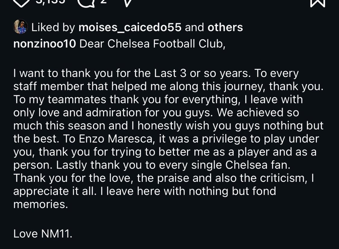 CFCDREM's tweet image. Another goodbye message better than Mason Mount