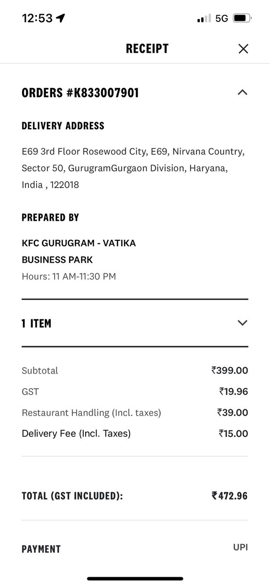 1101035Aman's tweet photo. @KFC_India  @jagograhakjago https://t.co/bayE3AiKjV