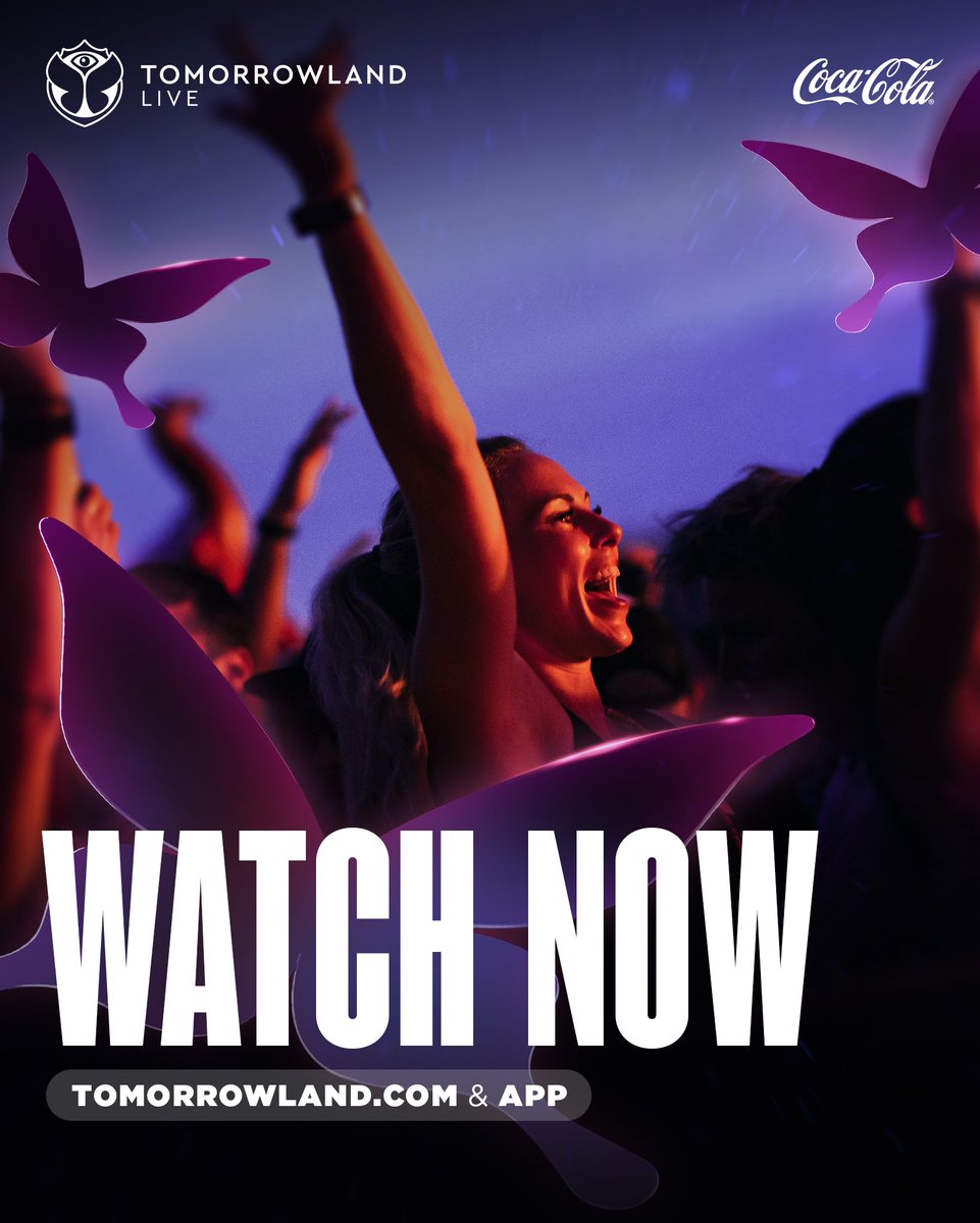 tomorrowland's tweet image. Follow Tomorrowland 2025 now live at tomorrowland.com or in the Tomorrowland App. Together with Coca Cola.