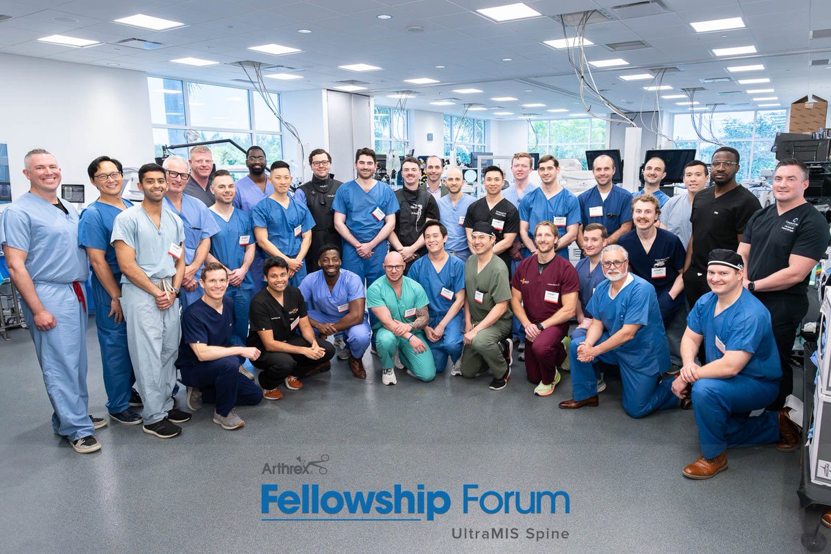 ArthrexSpine's tweet image. Spine fellows—the time is now!
Enrollment is open for the Arthrex UltraMIS Spine Fellowship Program, and spots are filling fast. This curated year-long experience is built for orthopedic spine fellows, neurosurgery fellows, and neurosurgical residents in their final year of…