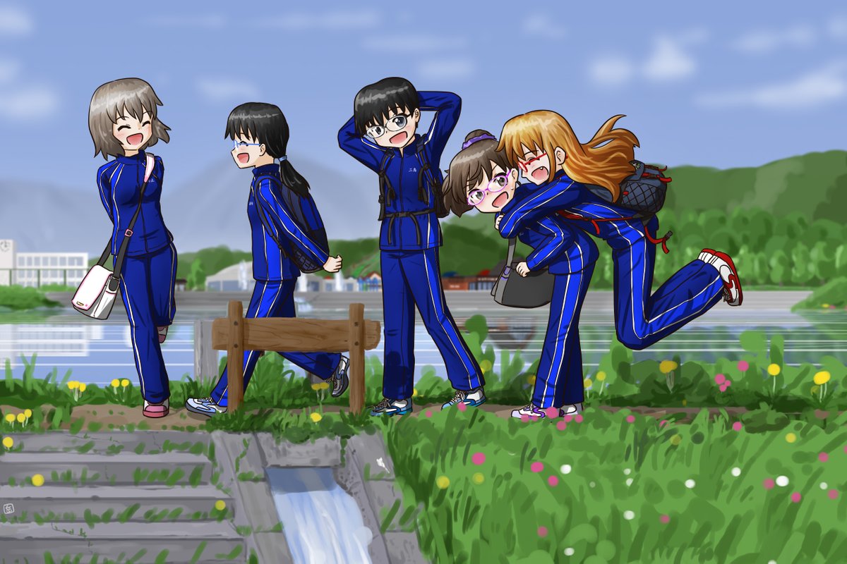 Nono_norkey's tweet image. #これでフォロワーさんが増えたわけじゃないけど本来はこういう活動やっています
例のタグが自分は無理と思ってたらいいタグを発見w
元気いっぱいな女子中学生5人組とイチャイチャ小学生カップルを描いてます。
#湯駒あさひ #駒止さとみ #敷島アンナ #二見さやか #松山さなえ #二見かずき #松山ミナ