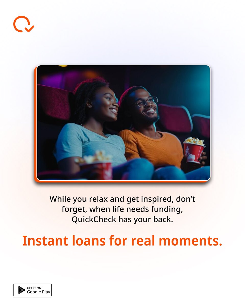 Happy Friday! 🎉
What’s on your movie list this weekend?

There’s something for you on the last slide 👀
#TGIF #InstantLoans #QuickCheck