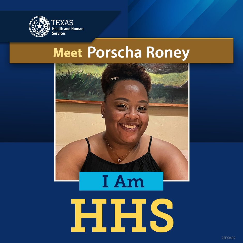 TexasHHSC's tweet image. “I love that I’m a member of a team that helps people with intellectual and developmental disabilities live their best lives.”
Porsha is a Curriculum Developer with 18 years of service at HHSC!
To learn more about Health and Specialty Care jobs, visit: bit.ly/3zZCFqh