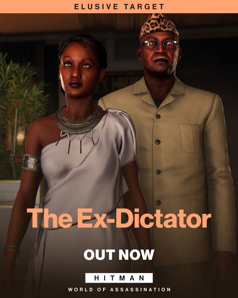 Richard Ekwensi, aka The Ex-Dictator, requires your special set of skills, 47.

He spares no expense on his personal safety so expect his security team to be on high alert.

The clock is ticking, Agent, Good luck.

#HITMAN #Agent47
