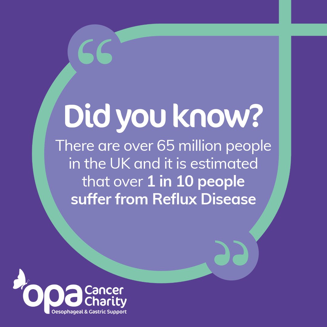 OPA_UK's tweet image. Did you know?

#AcidReflux #heartburn #indigestion  #acid #reflux #oesophagealcancer #gastriccancer #opacancercharity