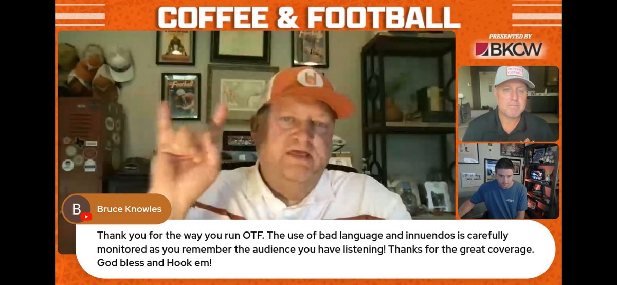 So wait, Bobby Burton’s YouTube chat accepts donations to answer an offseason football question and flash a Hook’em sign?This has a little strip club feel to it…gotta work hard for those dollar bills. I had no idea this was going on.