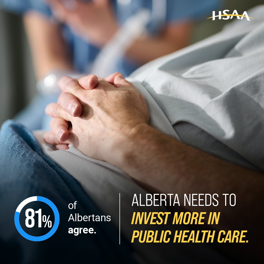 HSAAlberta's tweet image. Every Albertan can see the pressure rising in our public health care system. It’s time for change.
That means better support for paramedics, pharmacy technicians, diagnostic sonographers, lab technologists, and so many more who keep health care running every day. #abhealth