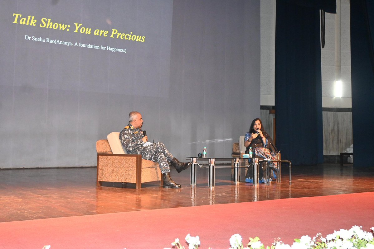 INHS Asvini (@in_asvini) on Twitter photo An insightful Talk Show "You are Precious", on Suicide Prevention, was conducted by Dr Sneha Rao of Ananya Foundation, Bengaluru on 18 Jul 25. The event was coordinated by <a href="/IN_ASVINI/">INHS Asvini</a> under the aegis of <a href="/IN_WNC/">Western Naval Command</a> and benefitted 800 Service personnel and their families. An insightful Talk Show "You are Precious", on Suicide Prevention, was conducted by Dr Sneha Rao of Ananya Foundation, Bengaluru on 18 Jul 25. The event was coordinated by <a href="/IN_ASVINI/">INHS Asvini</a> under the aegis of <a href="/IN_WNC/">Western Naval Command</a> and benefitted 800 Service personnel and their families.