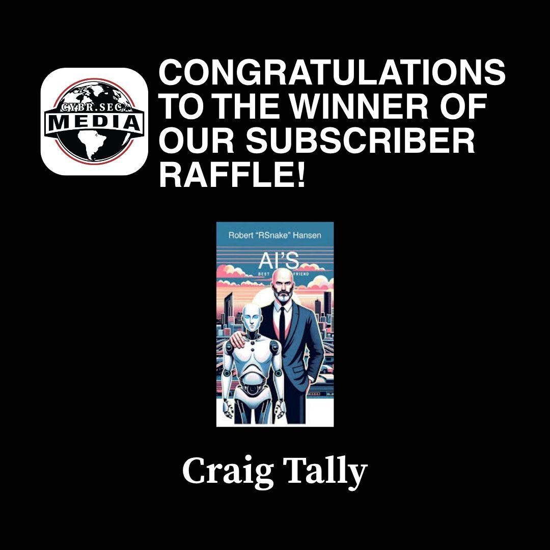 CYBRSECMedia's tweet image. Want your own copy? We’re giving away 3 more - subscribe to the #CYBRSECMedia newsletter for your chance to win!

cybrsecmedia.com/#/portal/signup

@HouSecCon #LearnandDefend #Cybersecurity #Giveaway #AIsBestFriend