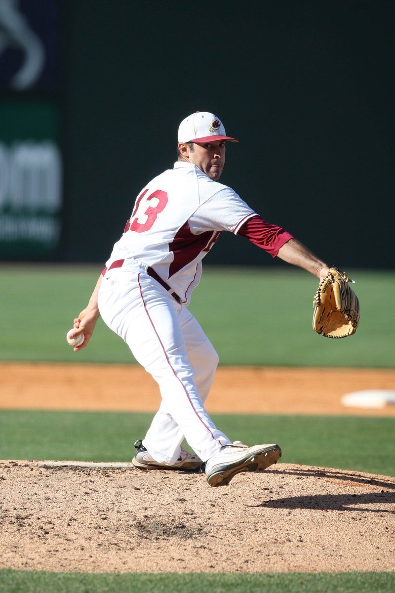 ElonBaseball's tweet image. This Friday got us thinking about Fridays with Jimmy Reyes on the bump.
Three straight NCAA tournaments ✅
10 wins in 2010 ✅
237 career strikeouts ✅
#PhoenixRising | #GoldStandard