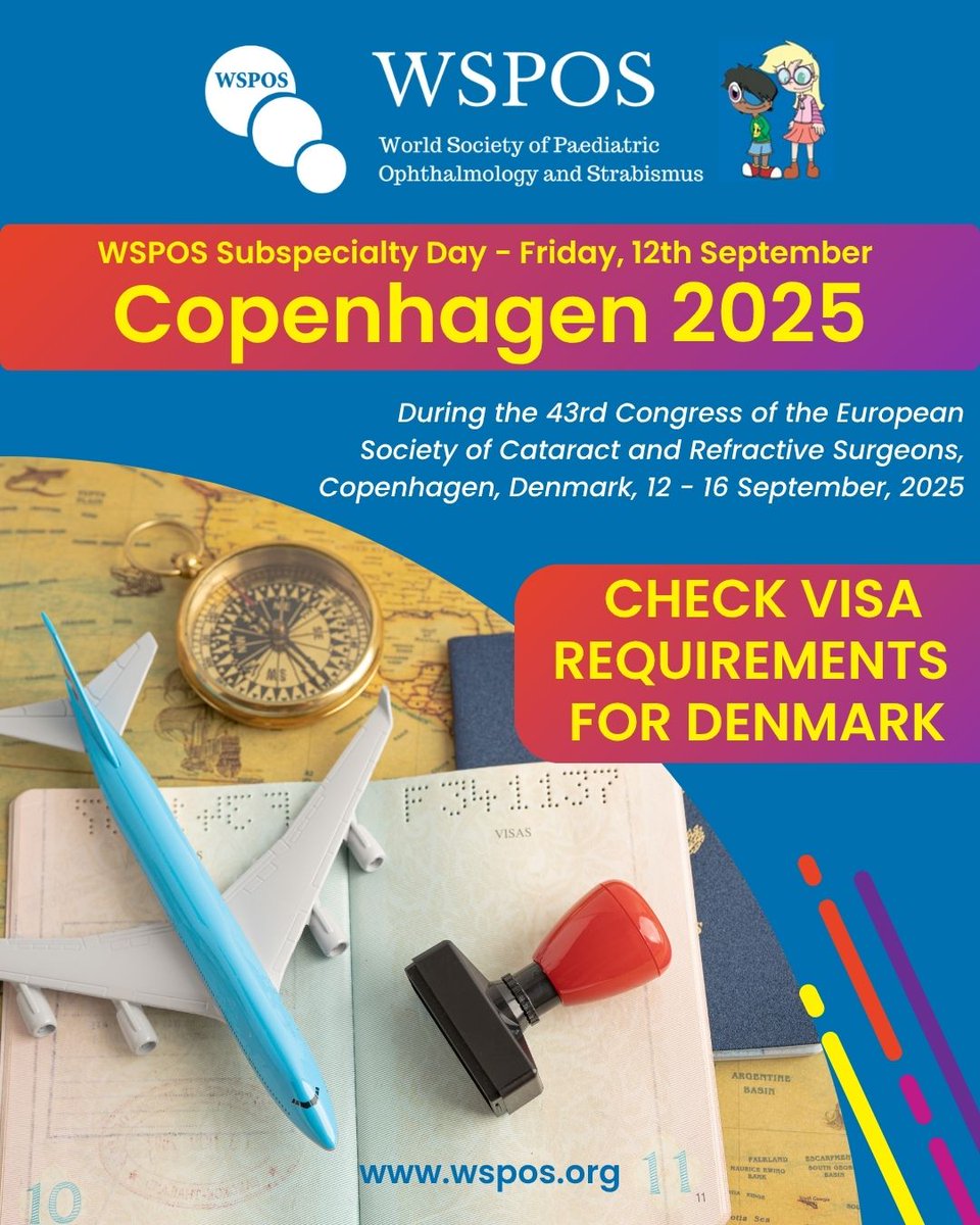 📢Travelling to the #WSPOS2025 Subspecialty Day in Copenhagen and require a Visa Letter?
Visit: wspos.org/subspecialty-d… for more information and to apply.
*Please note that the visa invitation letter will only be sent to participants who have paid their registration fee.