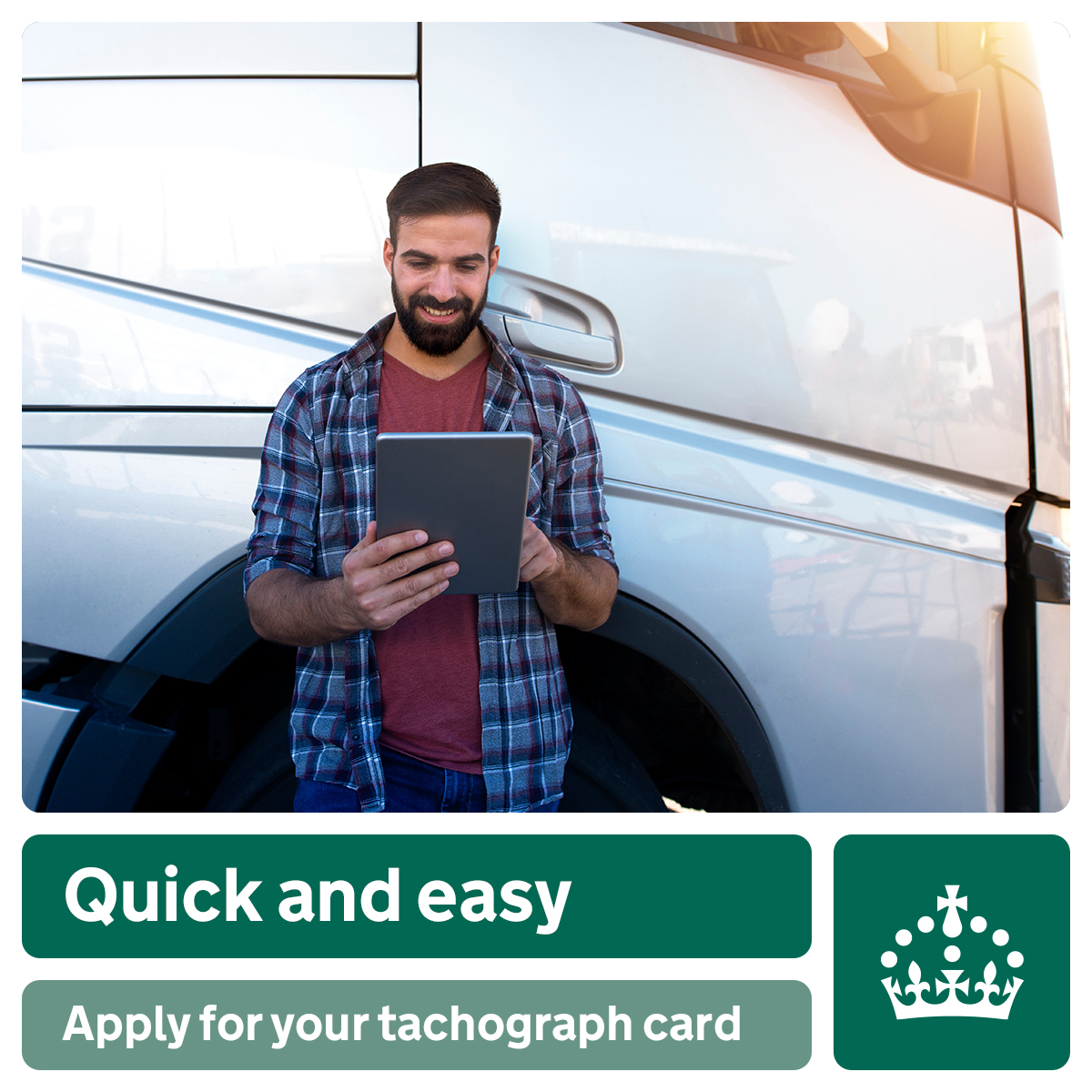 Apply for your tachograph card using our online service: gov.uk/apply-driver-d…

It’s quick and easy! 🚍 

#DVLADigital