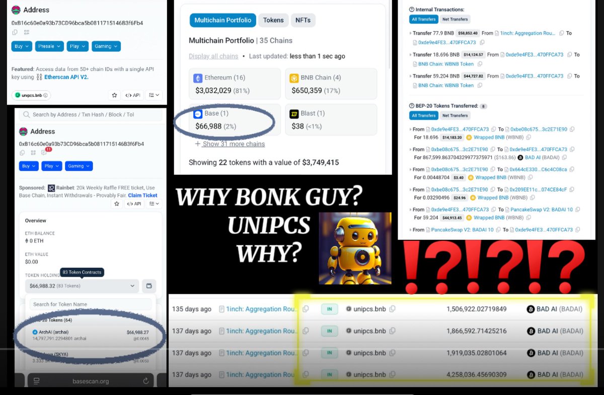 badviking1995's tweet photo. 🧵 A thread on a hidden gem and a respectful question for @theunipcs aka the Bonk Guy 👇

1/
Sir, I’m a follower and always admire how you support the projects you believe in from #FLOKI to #USELESS to #BONK. You don’t just hold bags; you tweet, shill, and share your PnL proudly. https://t.co/PnWgdXkWu0