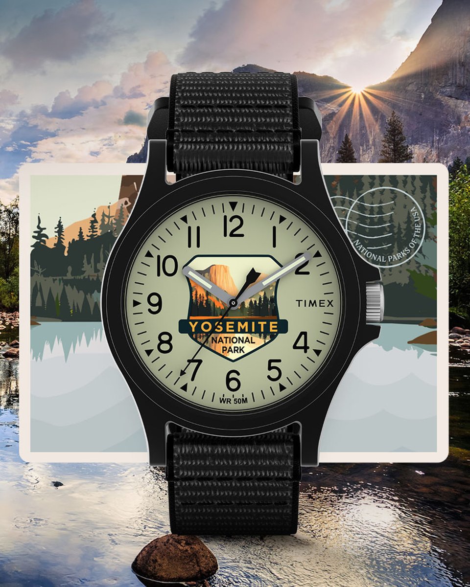 timex's tweet image. Let our Timex National Parks collection inspire your next adventure and remind you that the great outdoors is always calling. 
⁠
Get yours now: timex.com/collections/ti… 
⁠
#timex #newwatch #nationalparks #yosemite #watchlovers #watchfam