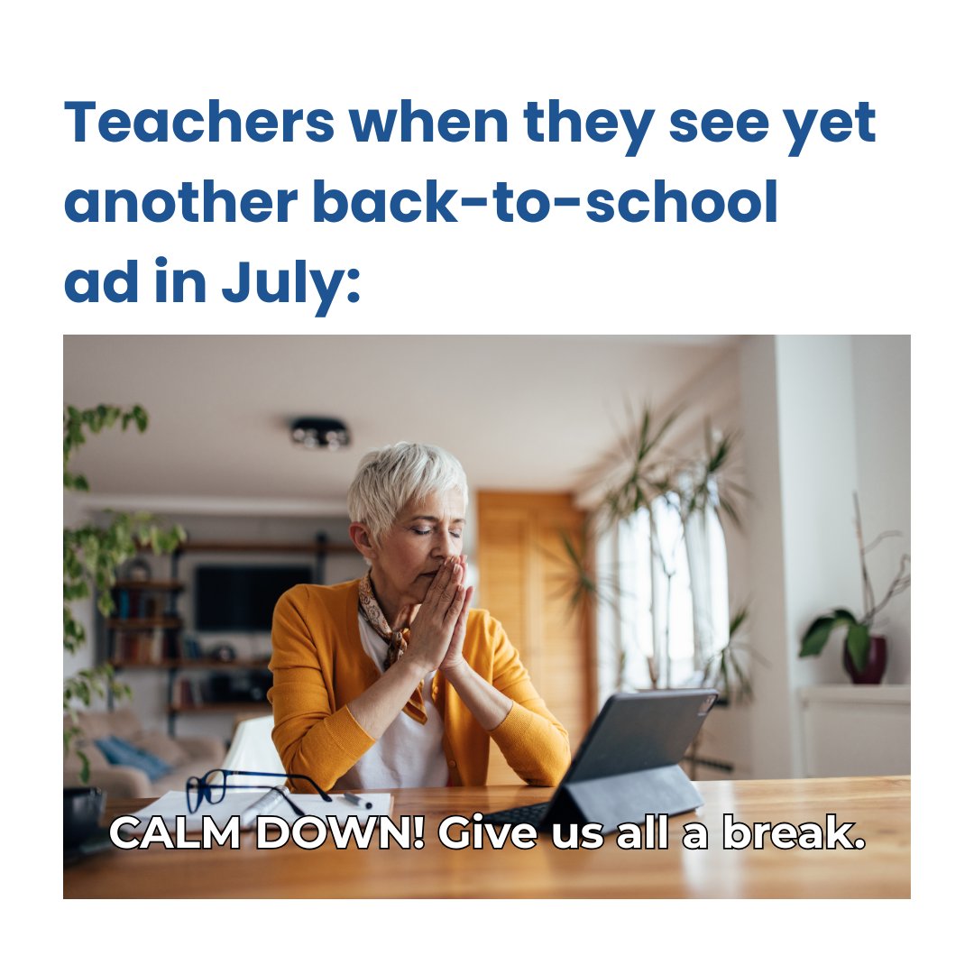 Back-to-school ads in July already?
Like, can we finish our ice cream first? 🍦😅