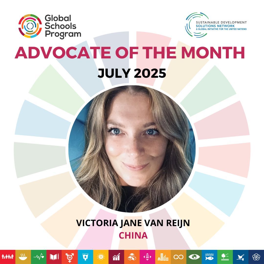 SDGsInSchools's tweet image. 🌟 Advocate of the Month: Victoria Van Reijn
Victoria fuses art with advocacy, helping students express their views on the SDGs through bold, creative installations. 🎨
📖 Read more: buff.ly/SGNRy7G
#GSPAdvocateOfTheMonth #GSPat7 #ArtsForChange
