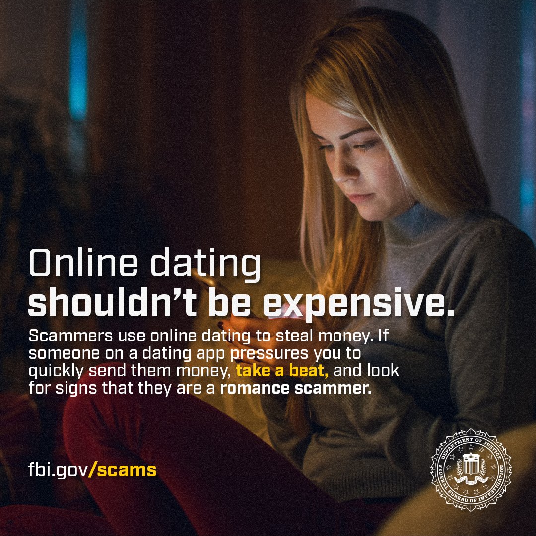 FBILasVegas's tweet image. Not everyone on dating apps seeks genuine relationships. If your match asks for financial help for 'investments' in crypto, this could indicate a scam referred to as "pig butchering." For further information: ow.ly/1WRm50WrSFT