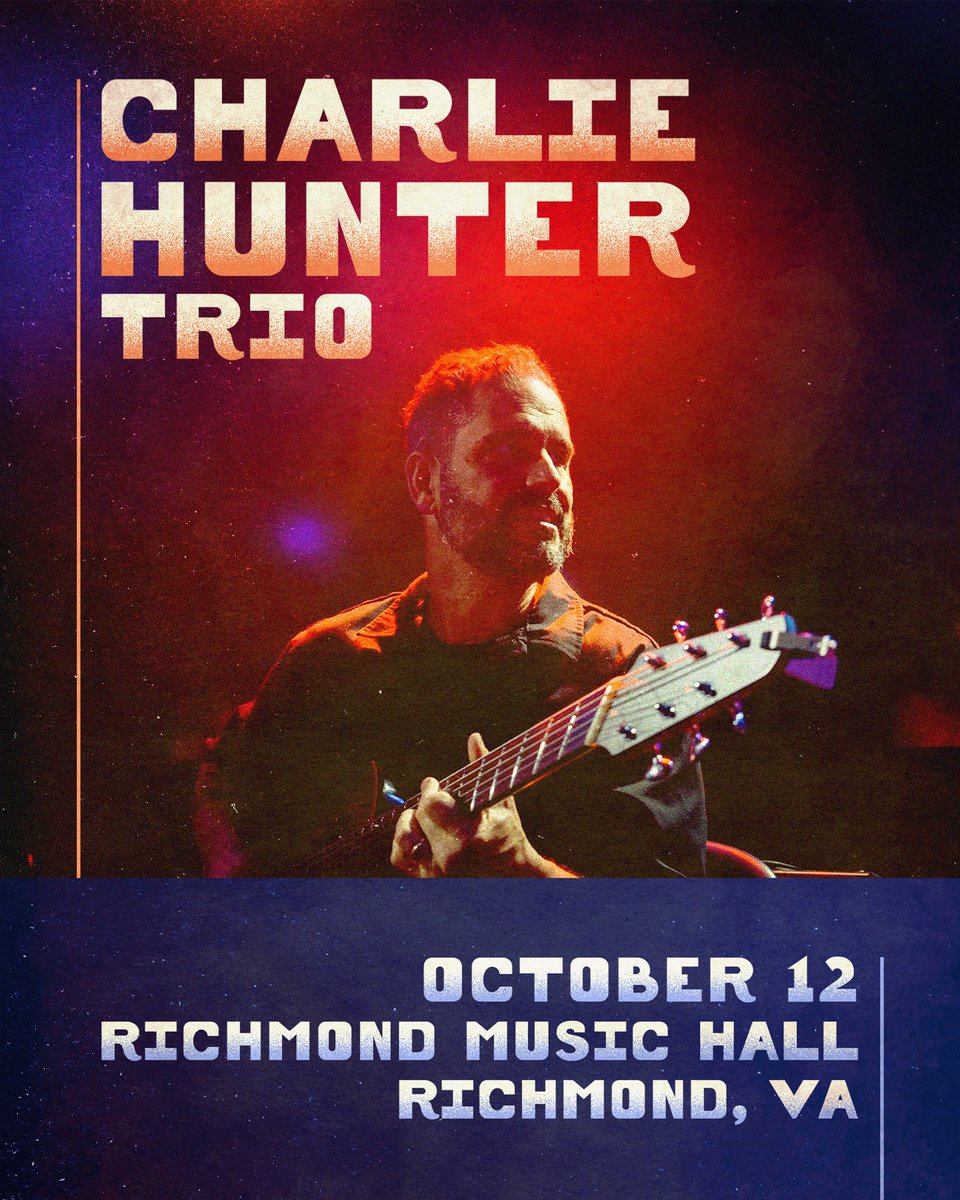 Just announced + on sale! CHARLIE HUNTER TRIO live at Richmond Music Hall October 12th. Pick up tickets in our link in bio or in person at @Plan9music 🎟️