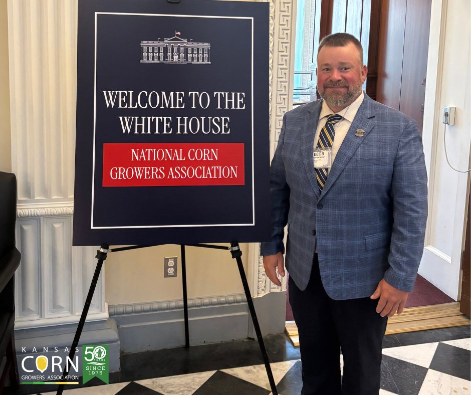 kscorn's tweet image. Yesterday was a big day in DC as we wrapped up #CornCongress!
🌽 KCGA President JD Hanna met with USDA Deputy Secretary Vaden at the White House to advocate for Kansas farmers.
🌽 Collegiate Academy students and leaders visited USDA to meet with RMA and FSA administrators.
🌽…