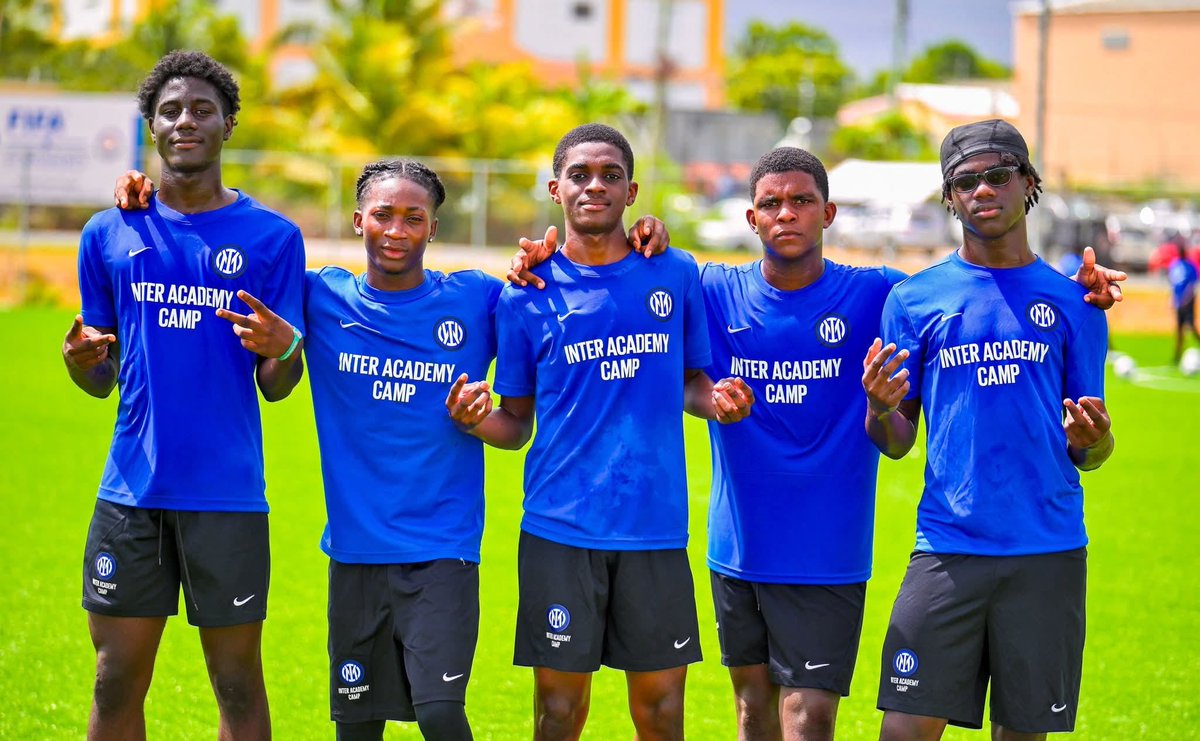 Our players, Shemor Browne (extreme left of pic as you look) and Kemari Gumbs (nezt to Shemor) have both been in attendance at the <a href="/Inter/">Inter ⭐⭐</a> Soccer Academy in Anguilla. Well done lads, and keep up the great work!