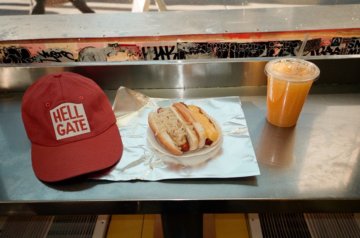 HellGateNY's tweet image. A Hell Gate hat for any NYC dining occasion *and* one month of a Hell Gate Supporter subscription for only 99 cents? Can you literally afford to pass up this deal? You’re basically making money at this point! Sale ends Sunday. hellgatenyc.com/99-cent-hat-sa…
