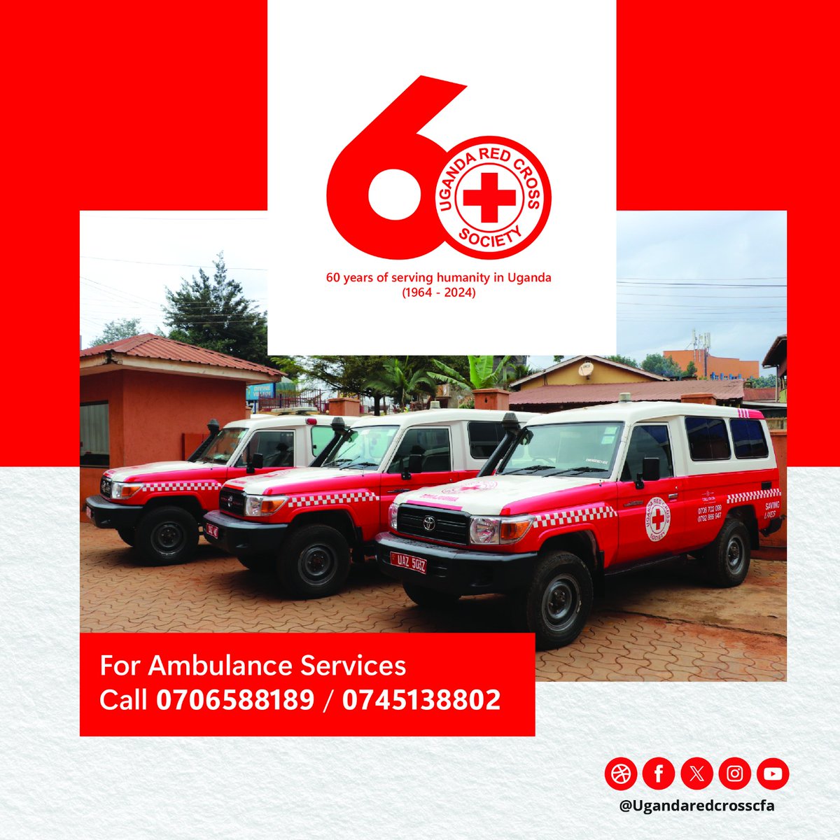 Ug_RedCrossCFA's tweet image. 🚑 Heading into the Weekend? We’ve Got You Covered!
Our fully equipped ambulance services are ready 24/7 to provide fast, safe, and reliable support.
Whether its for event standby, or patient transfers , trust our professional commercial ambulance services to be there when…