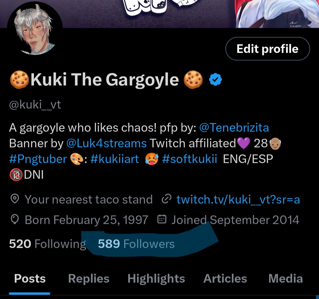 kuki__vt's tweet image. ‼️Art Raffle Announcement ‼️
If we reach 600 on Twitter, there will be an art raffle with ONE winner. However, if we reach 650 on twitch I can potentially add 2 more winners for a total of THREE winners on the art raffle!!
Art Could be an icon, sketch, half body or chibi!