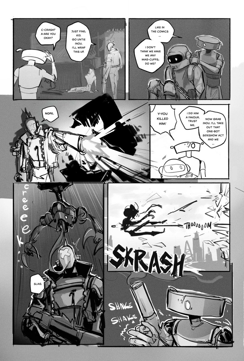 OnlineLizard's tweet image. Check out the new page of Born Slippy #1, a brand-new cyberpunk adventure in the world of The Bekkoning!
Created by me
Art by @bronkosaur
Written by @PAODriscoll3
Edited by @TheComradeVideo
New page every Friday!