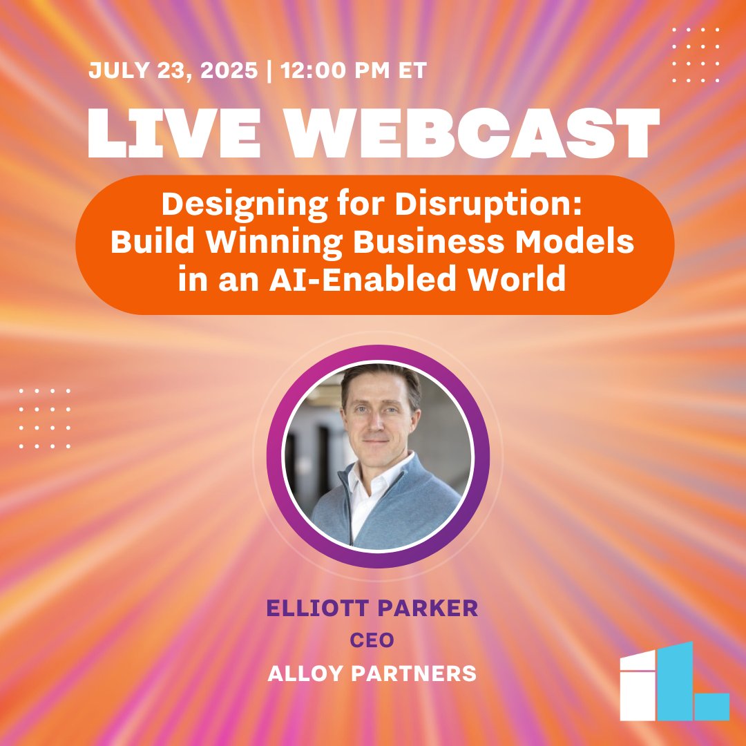 InnoLead's tweet image. Coming up this Wednesday: How do you build winning business models in an AI-enabled world? Featuring Elliott Parker, CEO of @alloy_partners.
 
hubs.ly/Q03xQK8L0