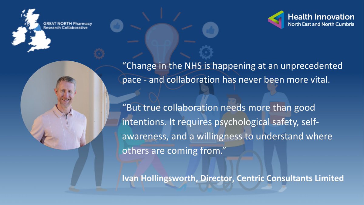 Great North Pharmacy Research Collaborative (@gtnorthpharmres) on Twitter photo Closing out #GNPRCC2025 is <a href="/Seb4chuf/">Ivan Hollingsworth♥️💙♥️</a>, Director at Centric Consultants, with a timely session on doing more with less – how to collaborate in challenging times. Closing out #GNPRCC2025 is <a href="/Seb4chuf/">Ivan Hollingsworth♥️💙♥️</a>, Director at Centric Consultants, with a timely session on doing more with less – how to collaborate in challenging times.