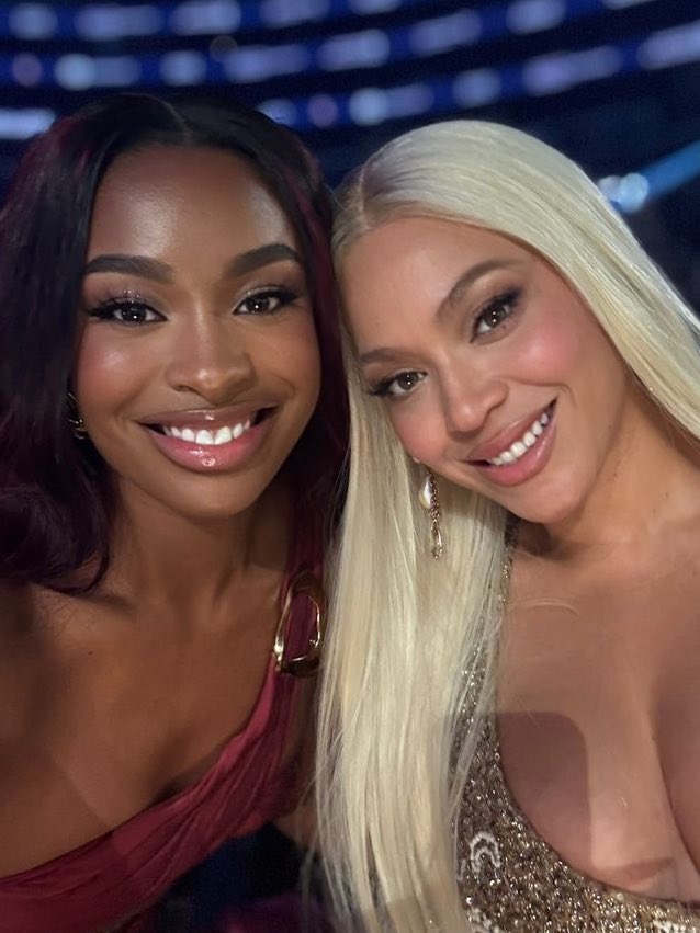 Coco Jones and Beyoncé.