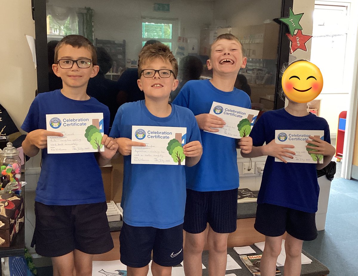 This week’s certificate winners in Year 4.