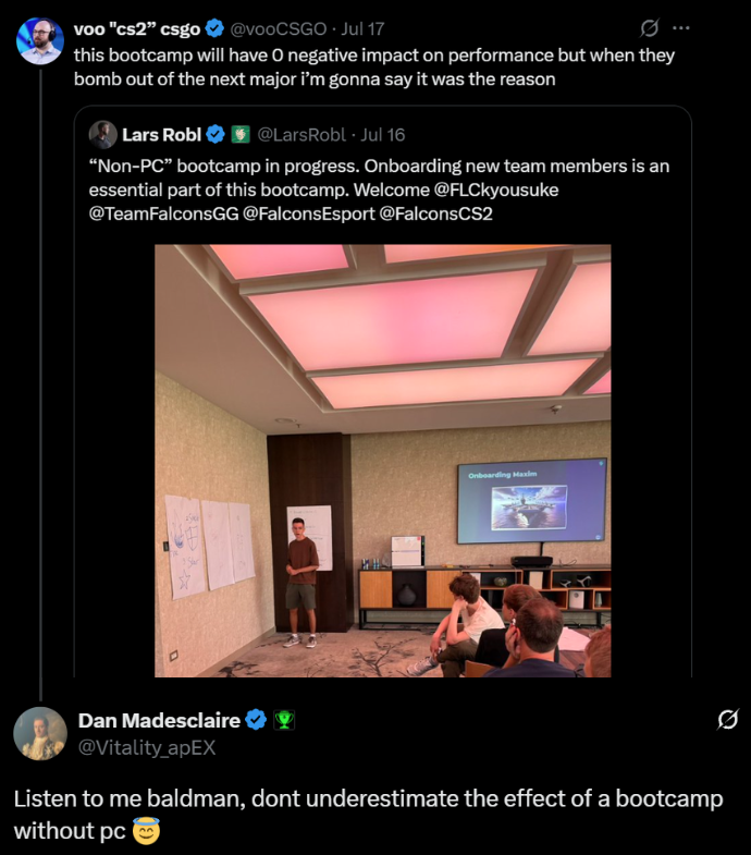 Ozzny_CS2's tweet image. apEX on the "No PC" bootcamp ‼️