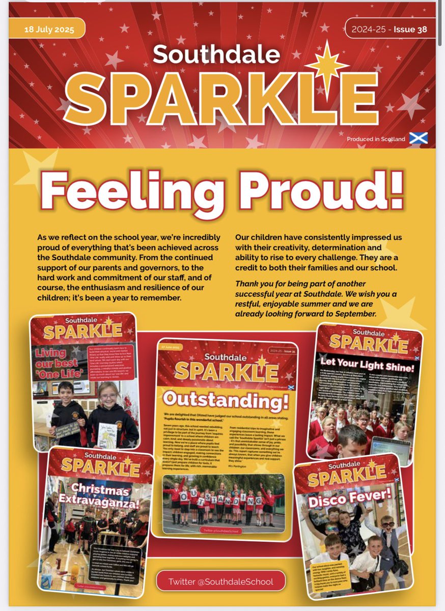Wishing all our families and friends and fabulous summer! Here is our final newsletter of the 2024/25 school year! #SouthdaleSparkle ✨✨

southdalecofe.co.uk/wp-content/upl…