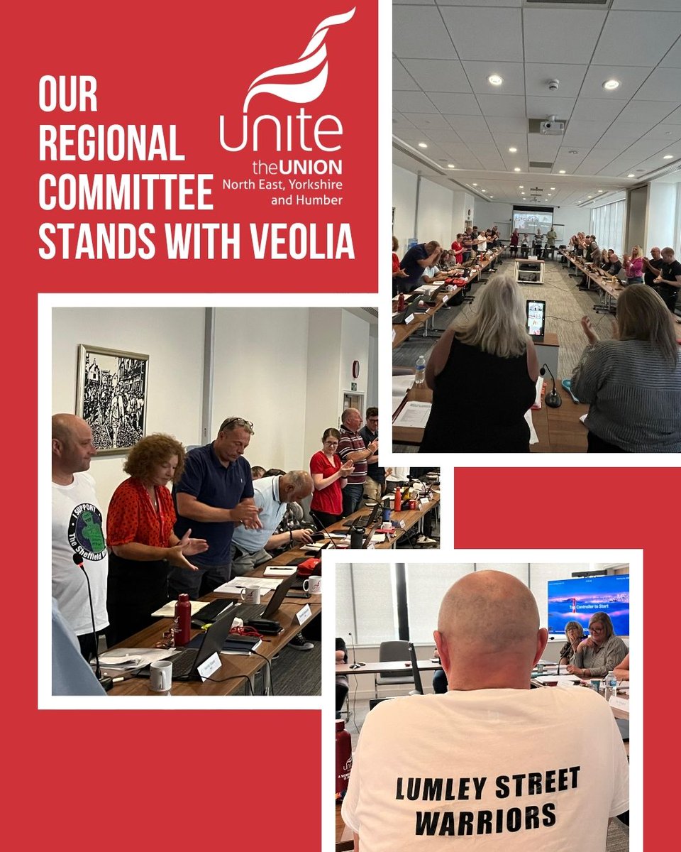 UniteNEYH's tweet image. 🚨 Strike Action - Veolia
Striking Veolia members attended the NEYH Regional Committee this week to update and thank them for their continued support ✊
#UniteNEYH @UniteTheUnion