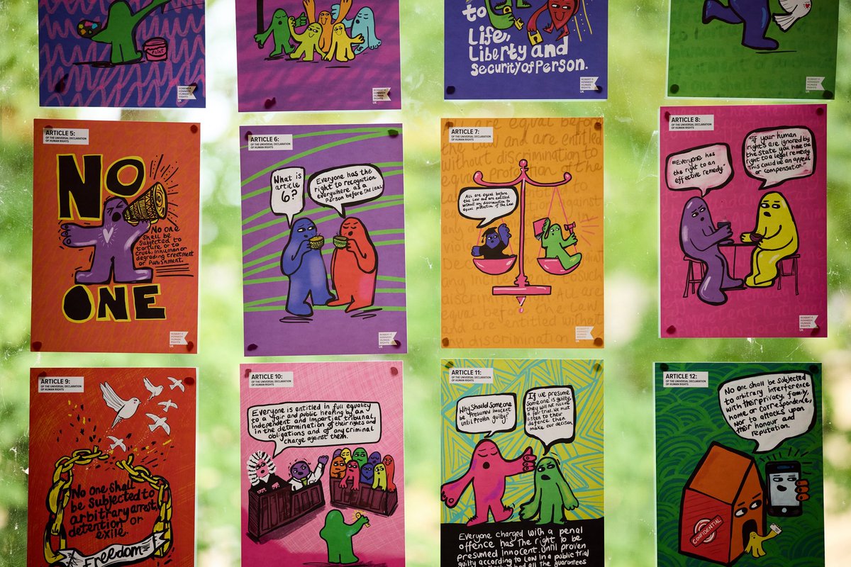 RFK Human Rights UK (@rfkhumanrightuk) on Twitter photo We were proud to have our Illustrated Universal Declaration of Human Rights exhibition featured in Bradford libraries as part of the recent #BradfordLiteratureFestival! 📚
Thank you <a href="/BradfordLitFest/">Bradford Literature Festival</a> & Ella Marshall for including us!
#RFKUK #HumanRights #SpeakTruthToPower We were proud to have our Illustrated Universal Declaration of Human Rights exhibition featured in Bradford libraries as part of the recent #BradfordLiteratureFestival! 📚
Thank you <a href="/BradfordLitFest/">Bradford Literature Festival</a> & Ella Marshall for including us!
#RFKUK #HumanRights #SpeakTruthToPower