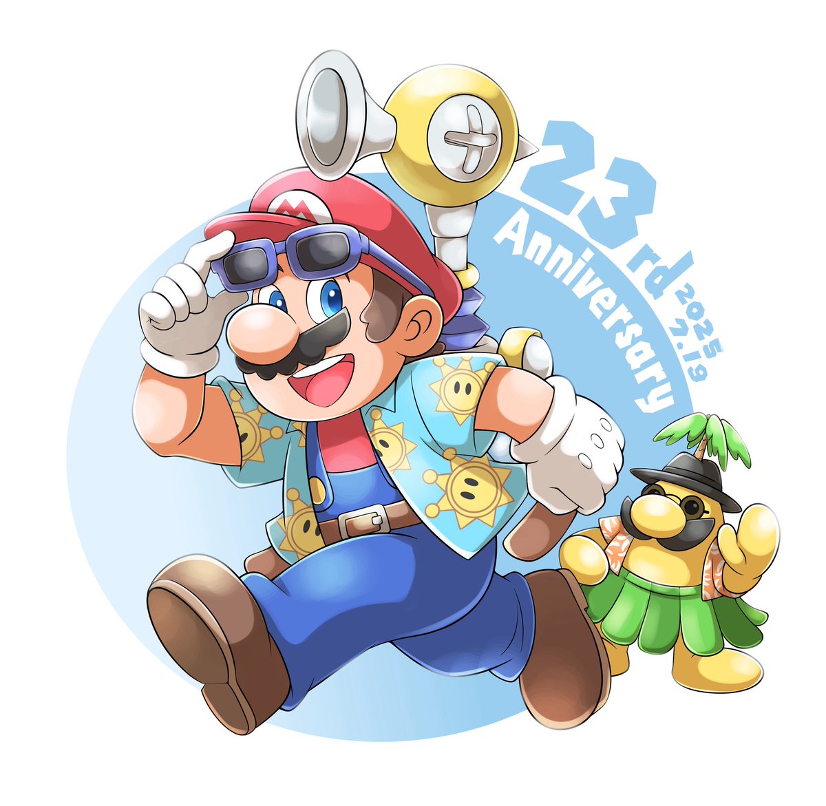 Bluefrog9090's tweet image. スーパーマリオサンシャイン23周年おめでとう☀️暑い夏が来た!Nintendo Musicにも夏をむっちゃ感じるサンシャインのBGM追加来てー!! #スーパーマリオサンシャイン #マリオサンシャイン23周年