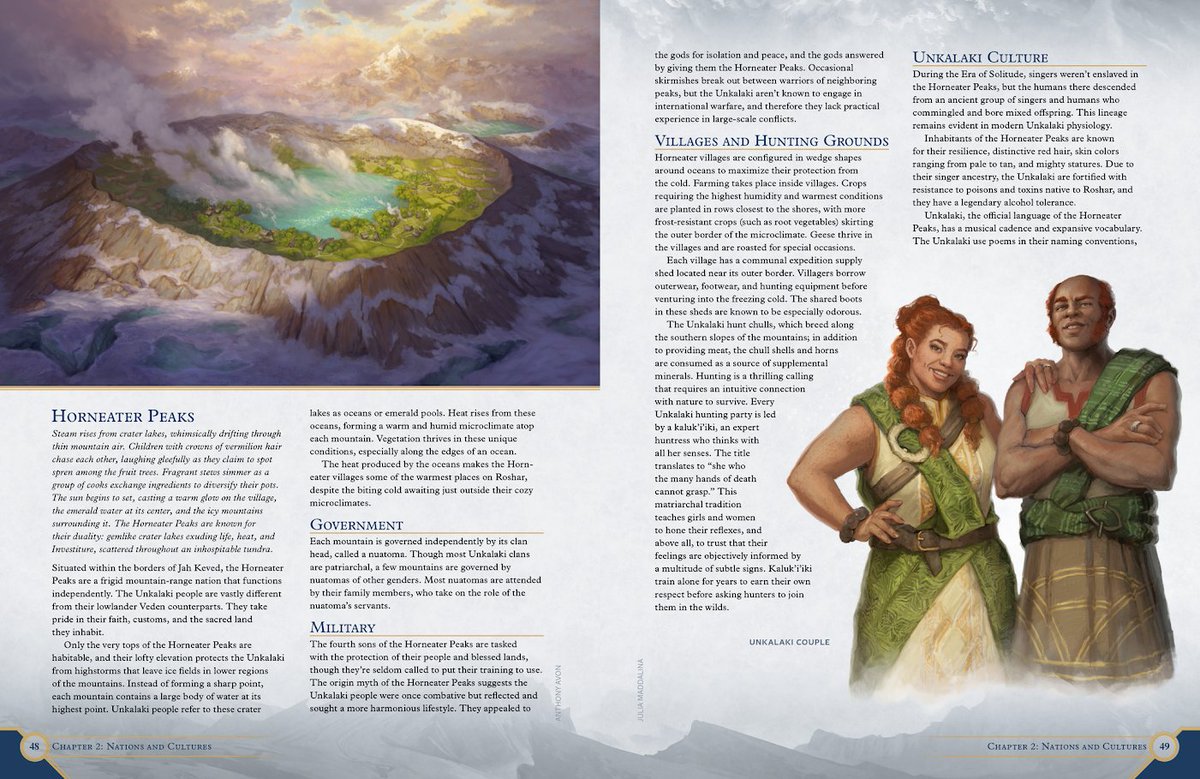 DemiplaneRPG's tweet image. Thanks to our lovely partners at @bwisegames, we have an exclusive sneak peek of the @CosmereRPG World Guide! 🌎
👀Check out more on these two cuties as well as special events coming up on our forums for #Cosmere ® RPG launch: forums.demiplane.com/t/exclusive-sn…