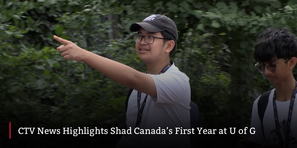 UofGCEPS's tweet image. For the first time, @uofg is hosting @ShadNetwork, a month-long STEAM program where high school students live on campus, attend lectures and explore science and tech fields with U of G profs.
Read more: ctvnews.ca/kitchener/guel…
Photo Credit: Colton Wiens/CTV News