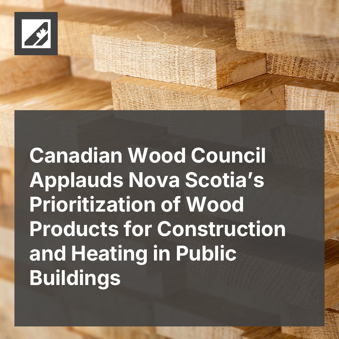 The Canadian Wood Council celebrates Nova Scotia’s decision to prioritize wood products for public buildings — including mass timber for construction and forest residuals for heating and energy. 

“This commitment from the Province of Nova Scotia not only supports local forestry